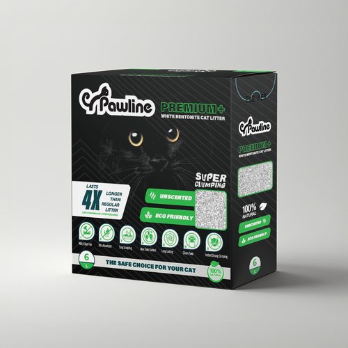 Pawline Premium+ Natural Bentonite Cat Litter